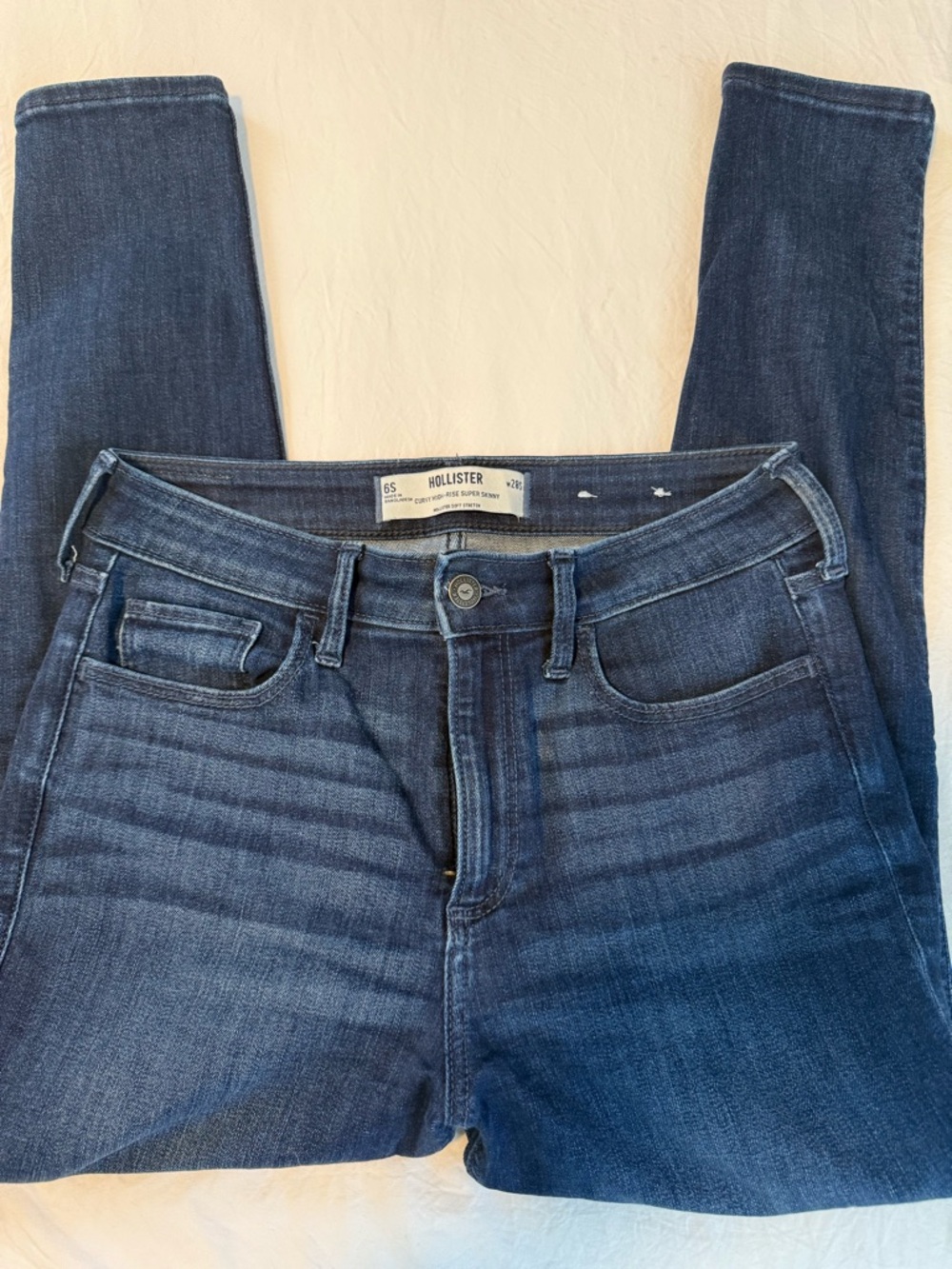 Hollister Women's Deep Indigo Skinny Jeans